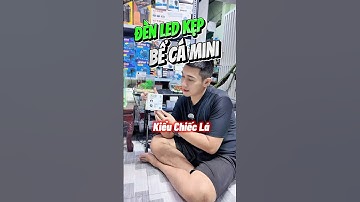 Đèn Led Kẹp Bể Cá Mini Hình Chiết Lá Cũng Sáng Lắm Nha Mọi Người