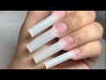 How to Shape Acrylic Nails || Tapered Square