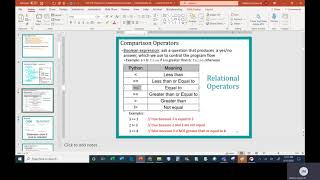 Python Chapter 3 Class 1 If Else, Comparison and Logical Operators