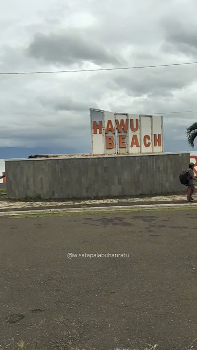 Kondisi landmark di pantai karang hawu #palabuhanratu #sukabumi #prlabuhanratu
