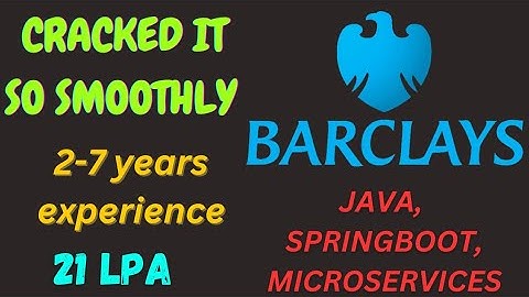 2-7 jaar sollicitatie-ervaring | Java | Spring Boot | Microservices | SQL | Barclays
