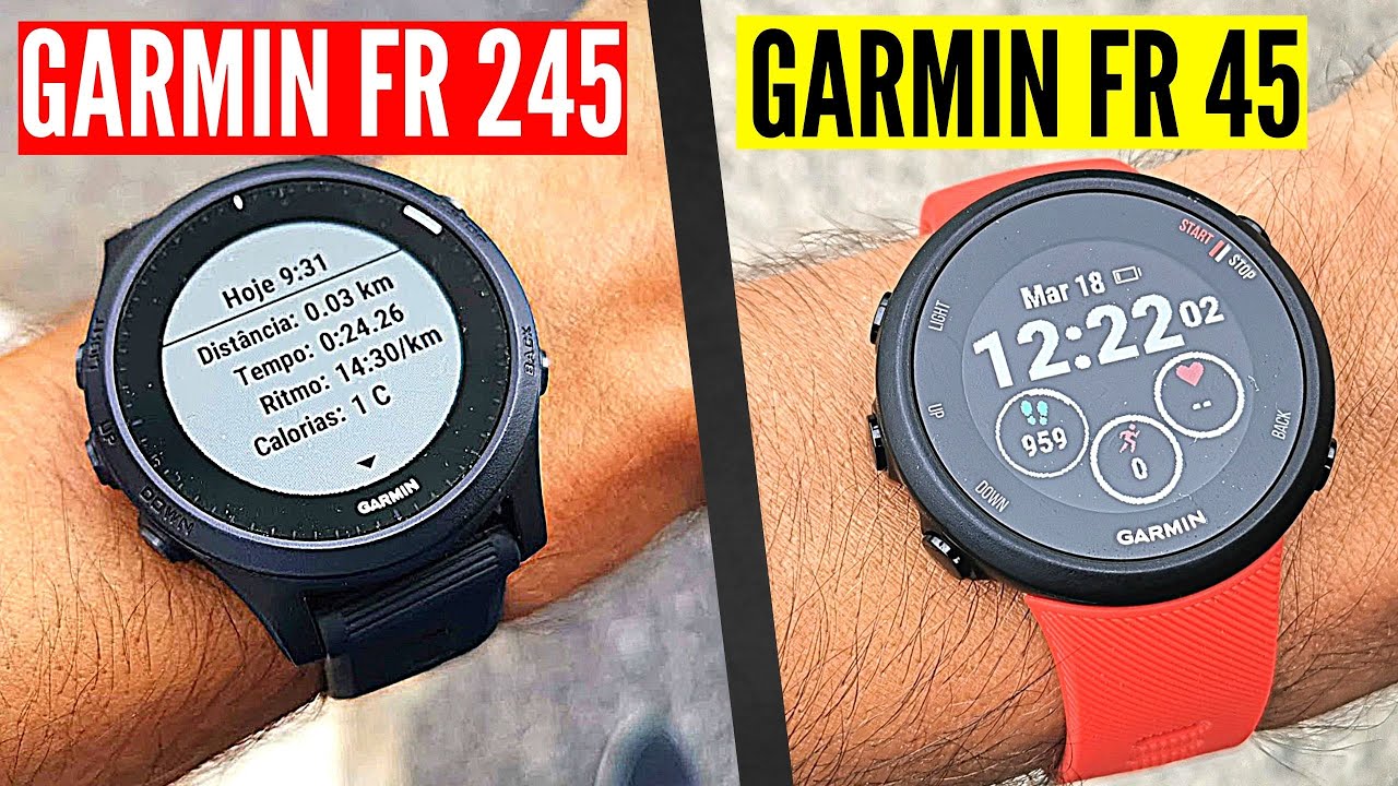 Garmin Forerunner 245 vs Garmin Forerunner 45 Decisão ...