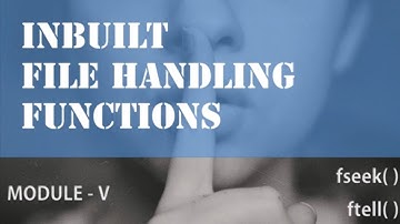 KTU - S2 PROGRAMMING IN C | Module 5 | fseek() ftell() - Malayalam