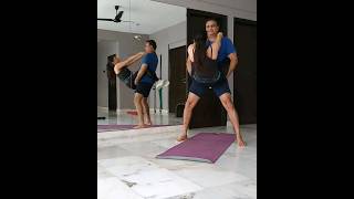 Salman Khan Heroine Bhagyashree Workout With Her Husband
