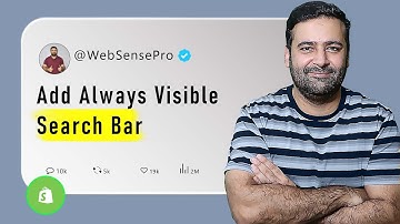 How To Add Always Visible Search Bar [Horizon Theme Shopify]