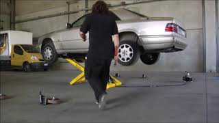 Elevador de coches Spider Rolling Lift - YouTube