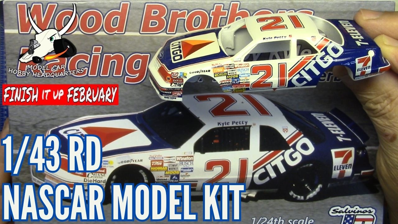 1/43 Scale NASCAR Thunderbird Model Kit For Finish It Up February