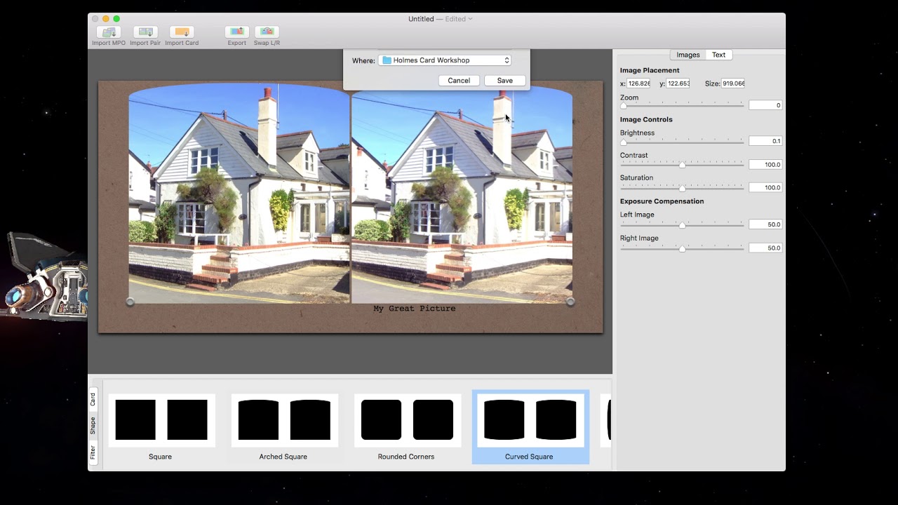 Holmes Card Workshop Progress