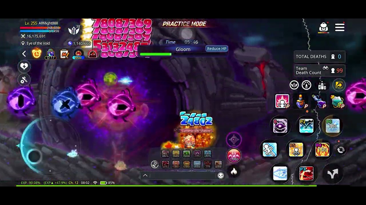 Maplestory M DualBlade practice Multi Gloom | A2C