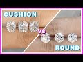 How to Choose Between Round or Cushion Diamond? Brilliant vs Crushed Ice EXPLAINED