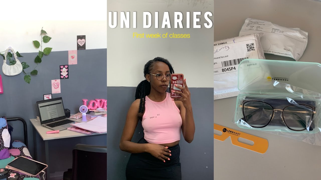 Uni Diaries:First week of classes/ Studying /Lensmart / Lashes & more