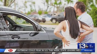 Parents-to-be hold drive-thru baby shower while stuck in Panama City