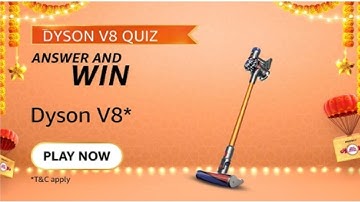 Amazon DYSON V8 QUIZ Answers Win Dyson V8