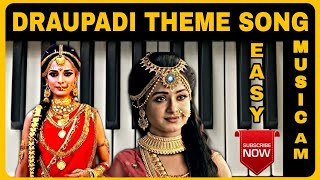 MAHABHARAT - DRAUPADI THEME IN KEYBOARD | VAANAI THOTTADHU VELVI THEE | EASY KEYBOARD NOTES