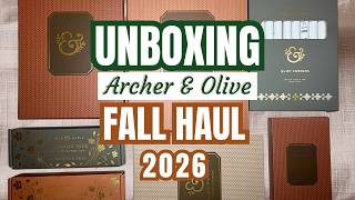 ARCHER & OLIVE FALL 2026 UNBOXING | Quiet Corners, Harvest Moon + Writer's Desk
