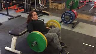 Staggered Stance hip thrust