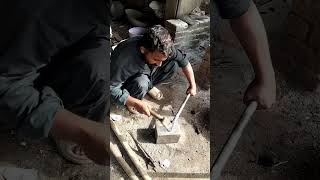 Making Heavy Chisel With Hammering And Forging By Abid Lohar