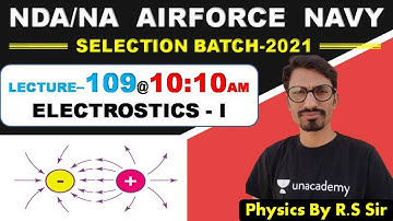 Physics ELECTROSTICS - I ( Lecture- 109 )//NDA-AIRFORCE-NAVY// BY- R.S SIR // @R.S SIR