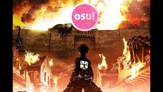 una idiota saca una A en osu! jugando guren no yumiya de shingeki no kyojin [colossal + hidden]