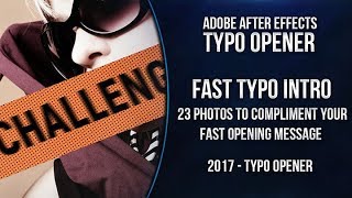After Effects Template - Fast Typo Intro