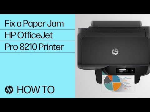 Fixing a Paper Jam | HP OfficeJet Pro 8210 Printer | HP