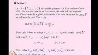 ⁣Mod-08 Lec-38 REGULATED REWRITING