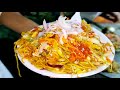 Big indian street food noodle dish  india street food