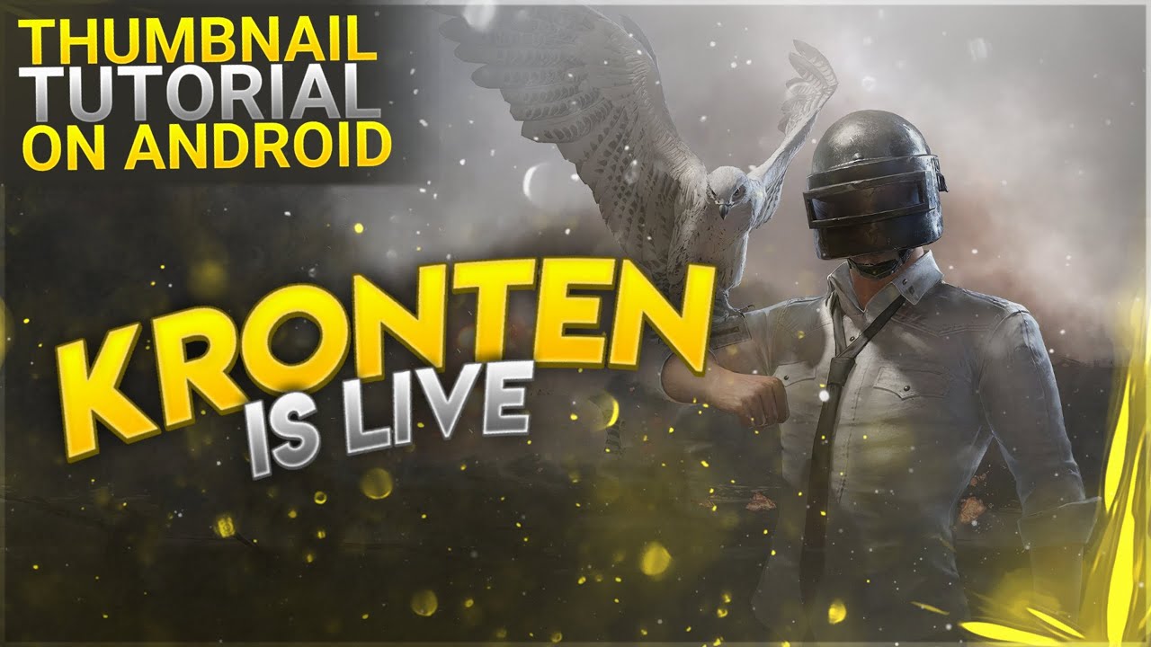 MAKE COOL THUMBNAIL LIKE KRONTEN GAMING | PUBG THUMBNAIL ON ANDROID | shubhamstv gfx