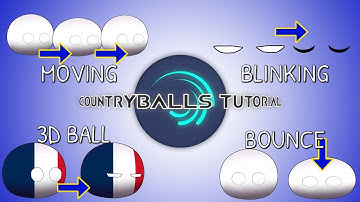 {Countryball Tutorial}How to make countryball animation[Part 1 Basic]《Alight Motion》