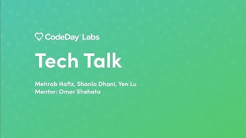Tech Talk: LiDAR Data Visualization - Mehrab Hafiz, Shania Dhani, Yen Lu