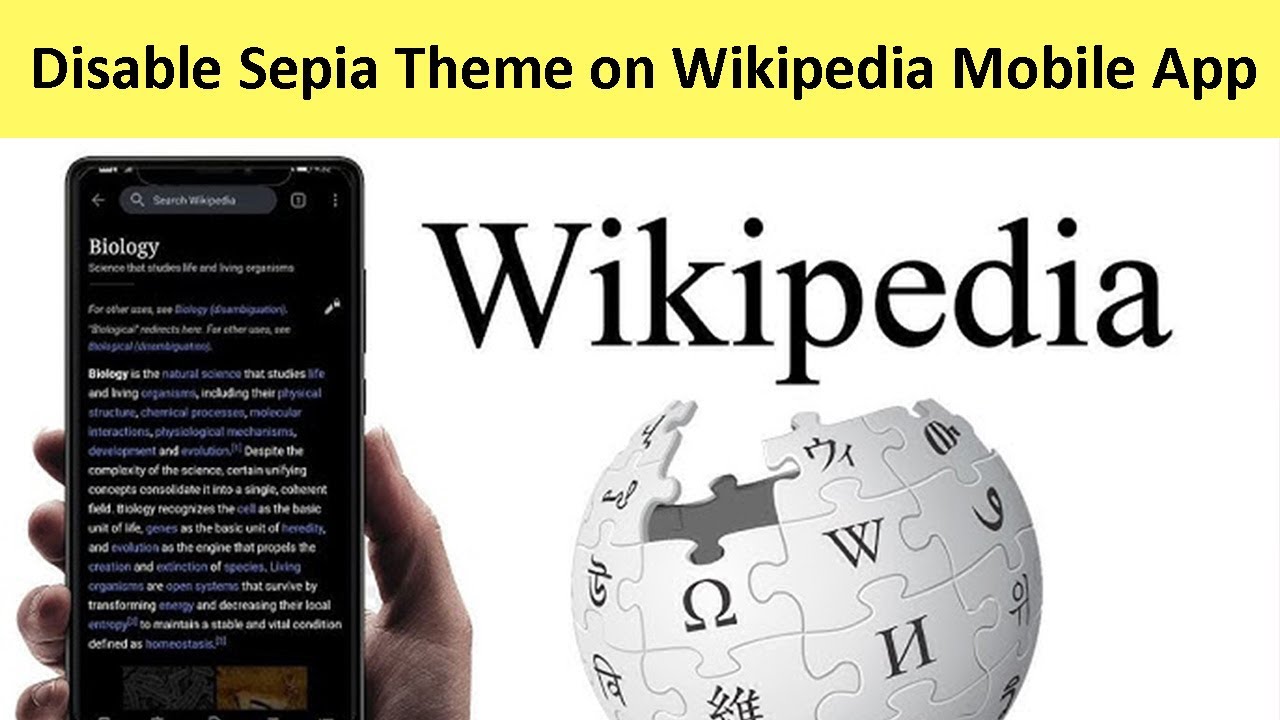 How to Disable Sepia Theme on Wikipedia Mobile App?