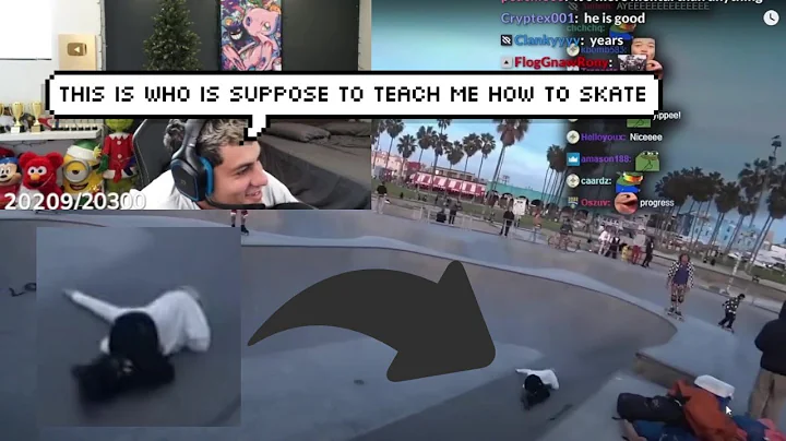 StableRonaldo Dies Laughing at xQc falling while Skateboarding