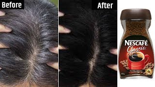 White Hair To Black Permanently in 30 Minutes Naturally | Coffee For Jet Black At Home | 100% Works