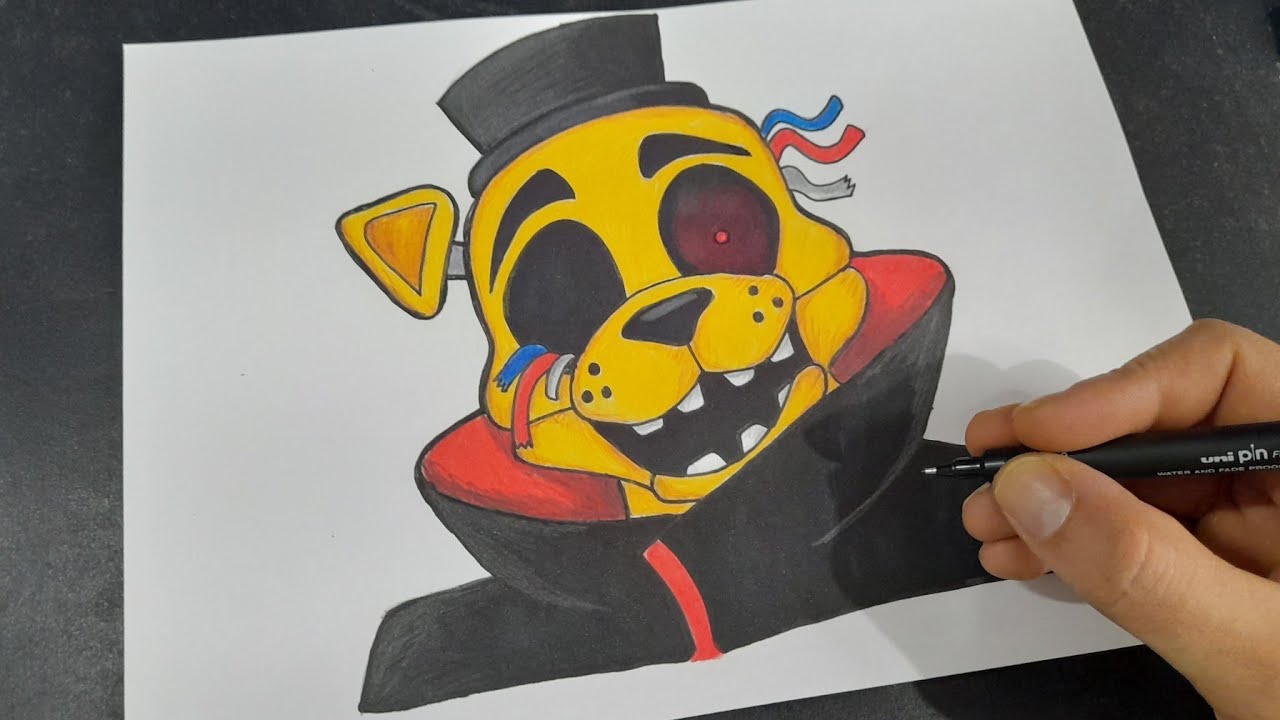 Desenho De Fnaf 2 Golden Freddy Five Nights At Freddy's – Apps No