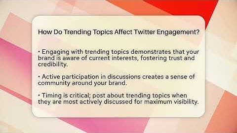How Do Trending Topics Affect Twitter Engagement? - Everyday-Networking