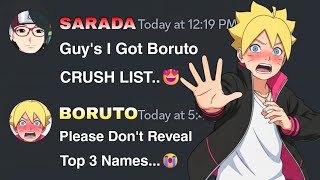If Sarada got Boruto Crush List | Naruto discord server