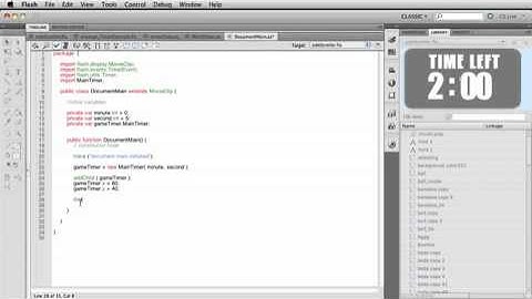 Intro to Actionscript 3 Object Oriented Programming   Making a Countdown Clock Timer Mobile clip30