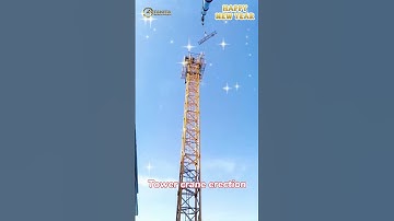 Quá Trình Lắp Dựng Cẩu Tháp Xây Dựng – Bí Quyết Thành Công Cho Công Trình Lớn #shorts #towercrane
