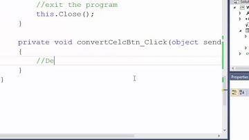 C# Temperature Conversion Exercise