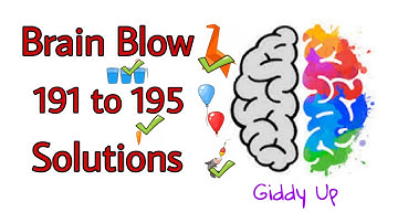 Brain Blow Solutions Level 191 to 195 with tips in minimum time