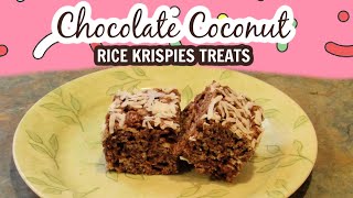 Chocolate Coconut Rice Krispies Treats Recipe