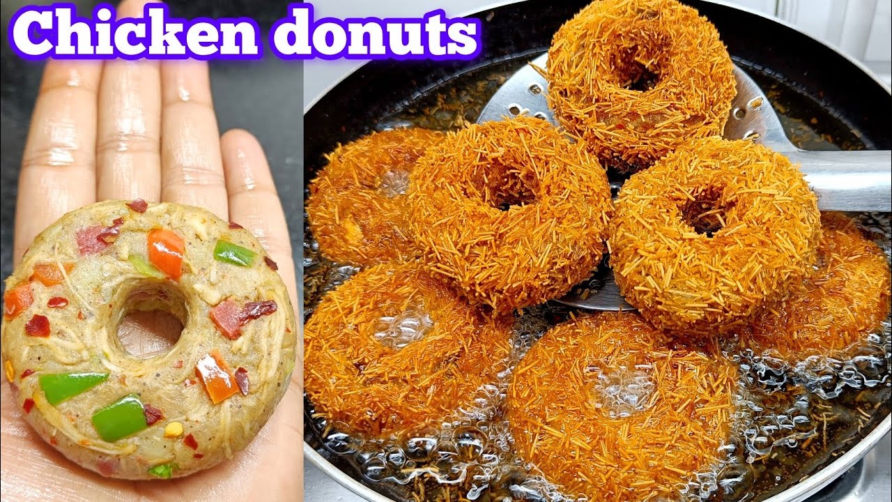 Crispy Chicken Russian Donuts Recipe (Ramzan Special) | Make & Freeze Iftar Snacks | Chicken Donut