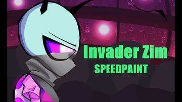 Invader Zim SPEEDPAINT - Alien On Their Own Planet