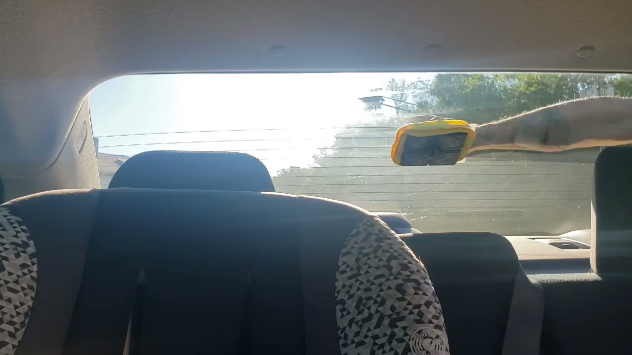 Using Windshield WOW! Magic Haze and Film Eraser Sheets