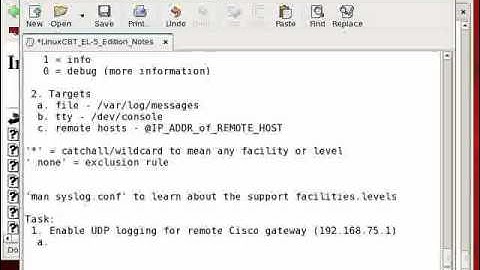 Redhat Enterprise linux 5 Syslog-Part2