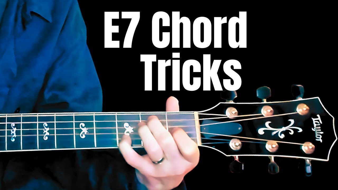 5 Easy E7 Chord Riffs to sound like a Pro- a guitar lesson...