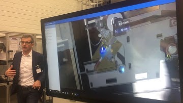 Hololens in eLab (digital factory) in RWTH (Aachen)