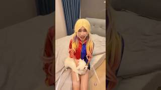 The clown is jealous of the dog