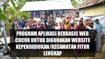 (GRATISS) PROGRAM APLIKASI WEBSITE COCOK UNTUK KEPENDUDUKAN / KECAMATAN FITUR LENGKAP FREE DOWNLOAD