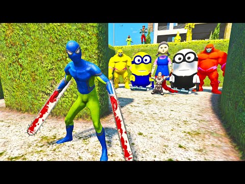 Spider-Man vs Minions in GTA 5 | Nonstop Extreme Ragdoll Fight Gameplay
